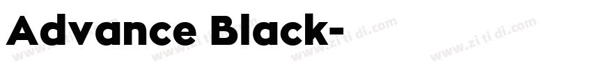 Advance Black字体转换 Advance Black字体转换